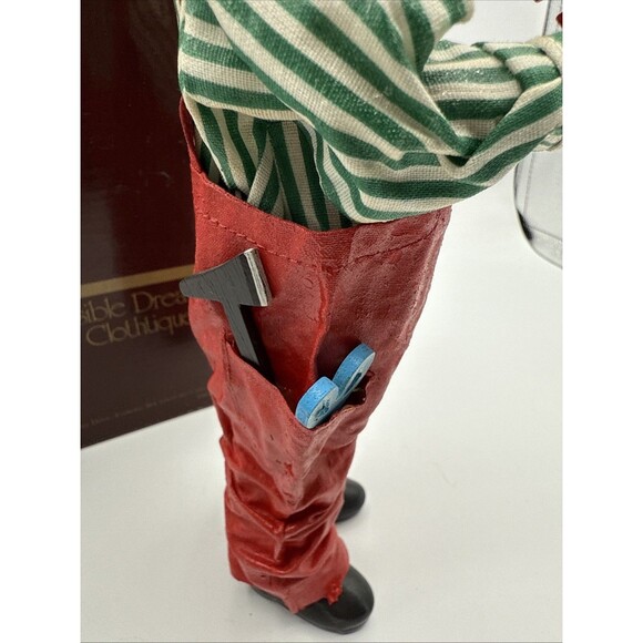 Vtg 1987 Possible Dreams Clothtique Santa Carpenter 713033 Christmas Figurine - Picture 8 of 15